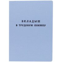 Бланк Вкладыш в трудовую книжку Гознак