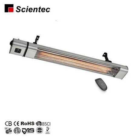 Карбоновый настенно-потолочный обогреватель Scientec (2400 Вт) с пультом ДУ