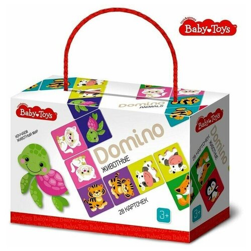 Домино Животные  Вaby Toys детское домино мягкое коврик 28 шт 100х180 мм