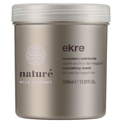 Питательная молочно-медовая маска для волос Nourishing Nature Ekre, 1000 мл