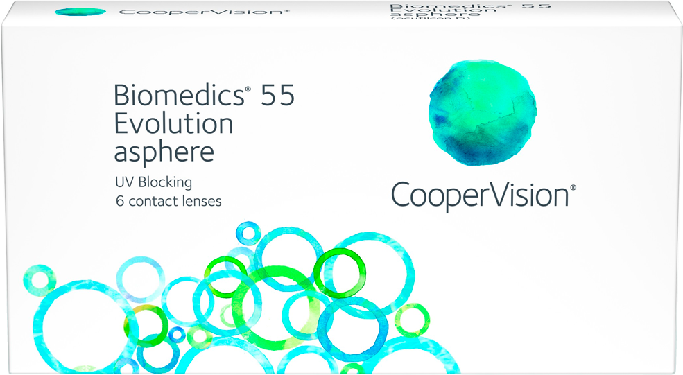 "  CooperVision Biomedics 55 Evolution Asphere (6 ) -4.50 R 8.6, , "