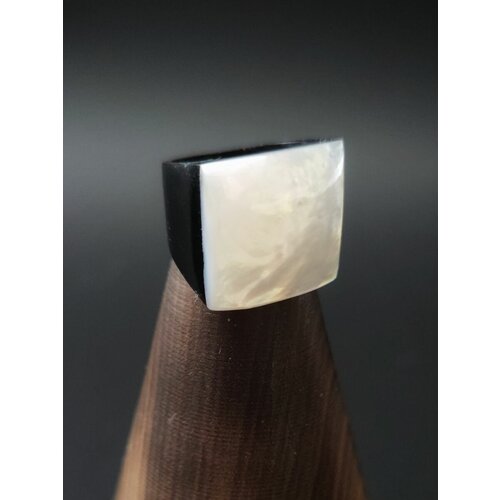 Кольцо myartofstones, перламутр, белый