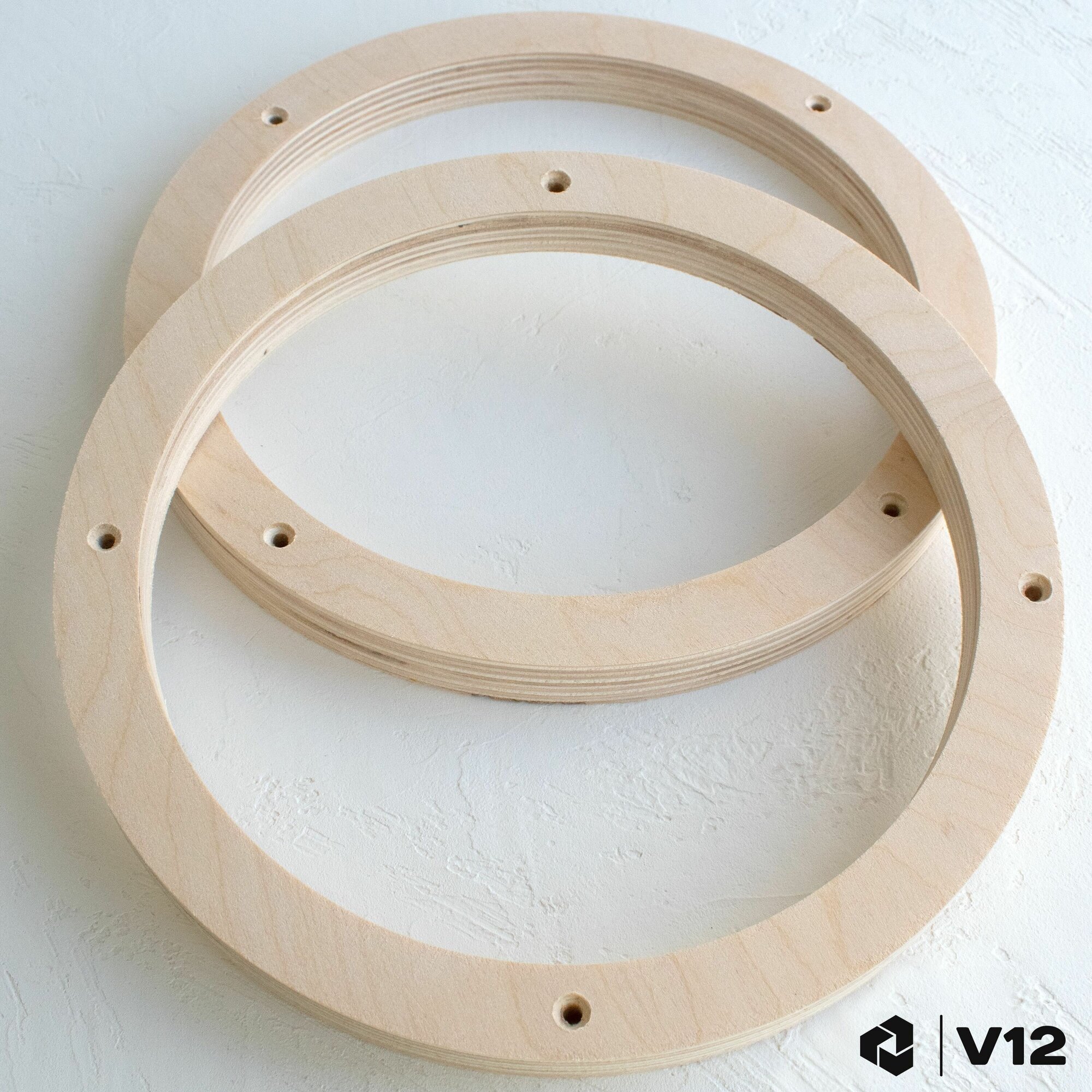 Кольца проставочные для установки динамиков (акустики) 16-16,5 см. Крепеж+уплотнительная лента