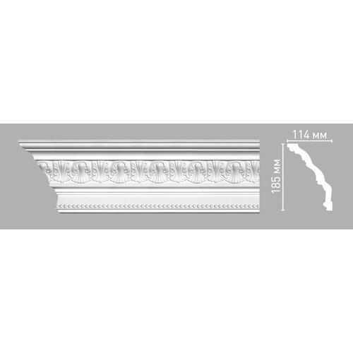 Плинтус потолочный с рисунком DECOMASTER 95143 (185х114х2400мм)