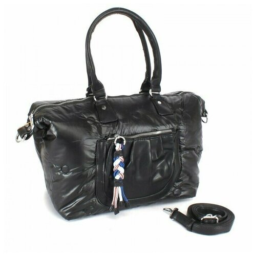 Сумка женская текстиль+иск/кожа BT-В 3692В, 1отд, плечевой ремень, черный SALE 241702