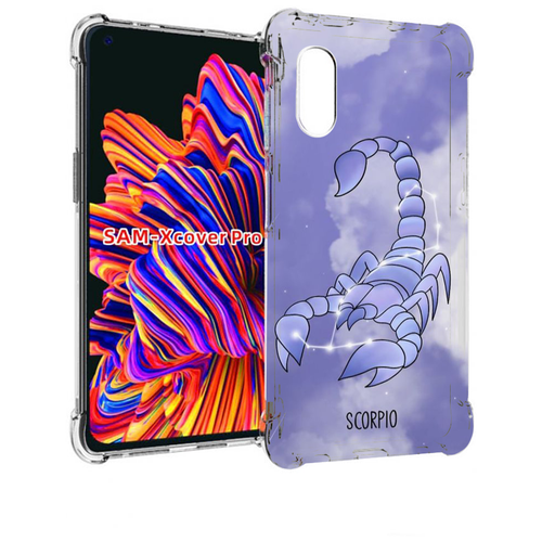 Чехол MyPads знак зодиака скорпион 2 для Samsung Galaxy Xcover Pro 1 задняя-панель-накладка-бампер