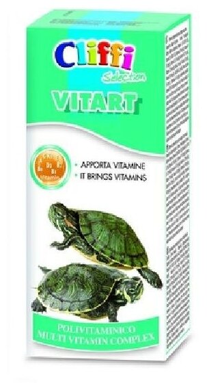 Cliffi (Италия) Мультивитамины для черепах капли (Vitart) PCAS404 | Vitart 0,025 кг 40412 (1 шт)