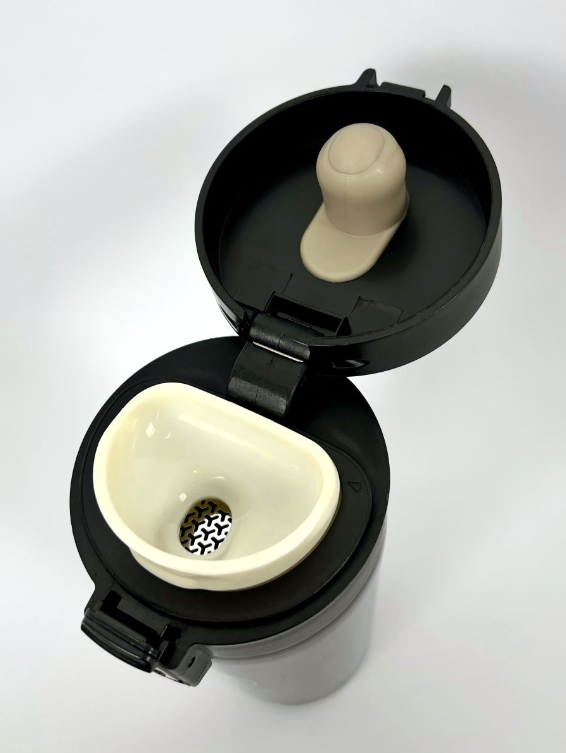 Термокружка металлическая, термостакан для чая и кофе, черная - фотография № 4