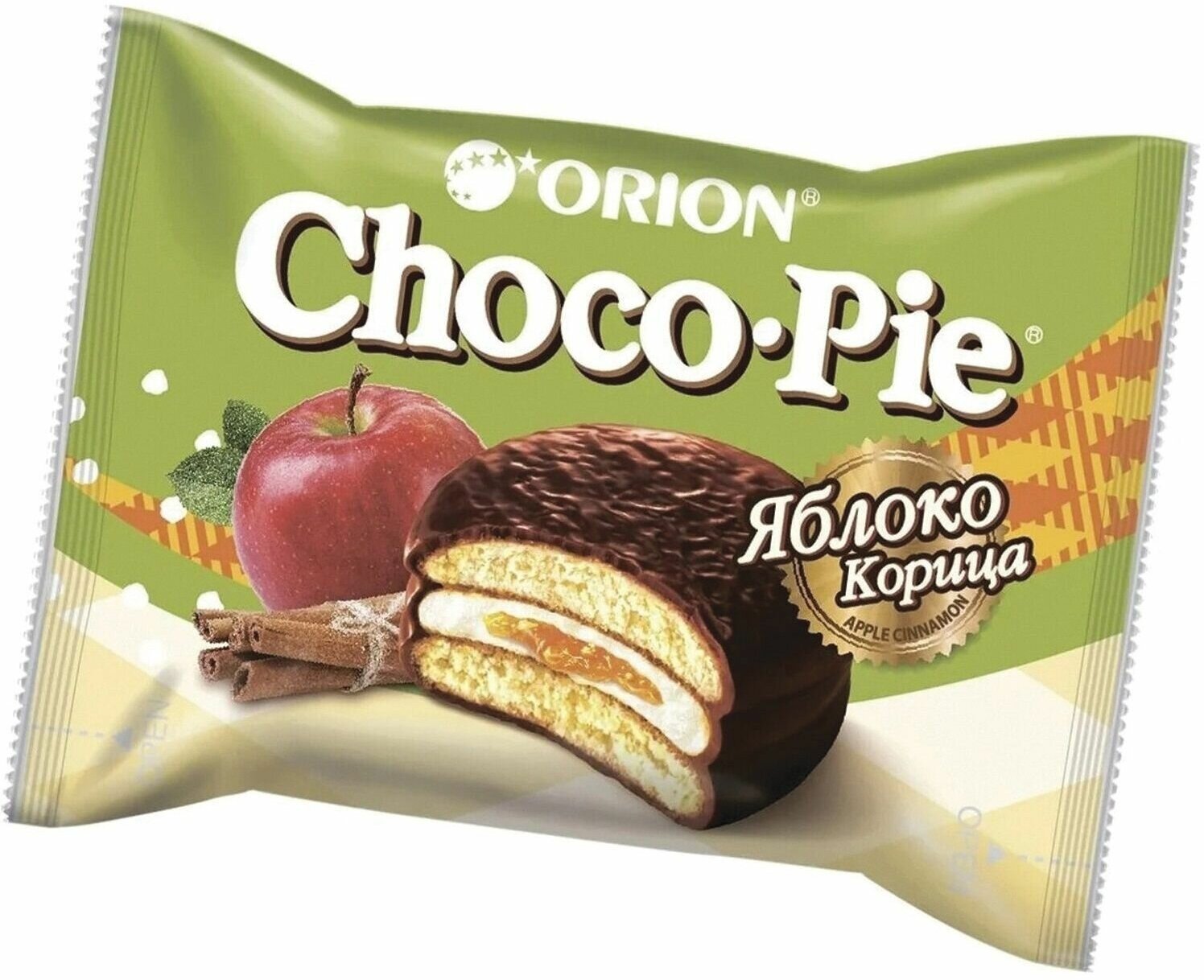 Пирожное Orion Choco Pie ORION "Choco Pie Apple-Cinnamon" 360 г