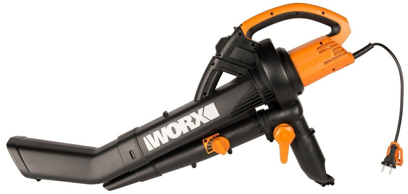 Воздуходув-Садовый Пылесос сетевой Worx WG505E, 335 км/ч, 3000 Вт, коробка