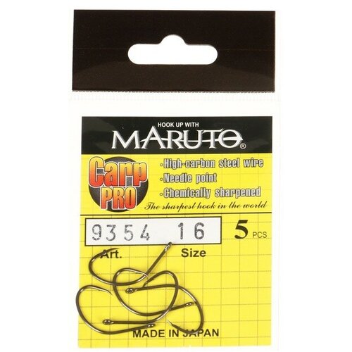 Крючки карповые Maruto 9354, цвет BN, № 18 Carp Pro, 5 шт. 9680706