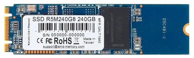 SSD накопитель AMD Radeon 240Гб, M.2 2280, SATA III - фото №2