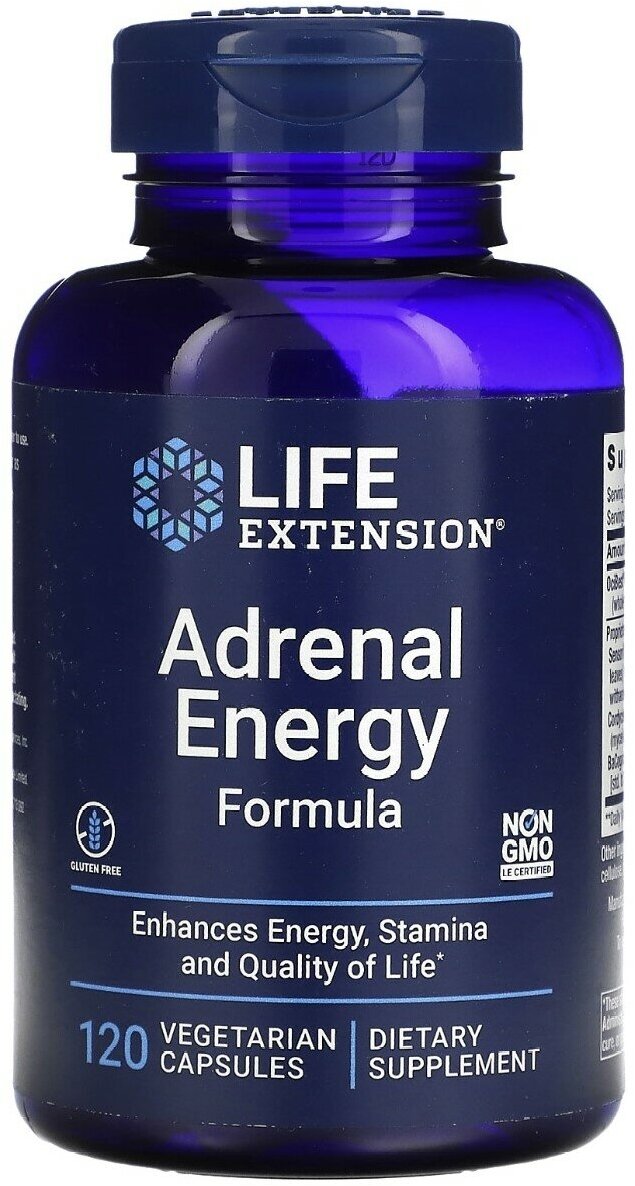 Life Extension Adrenal Energy 120 вег. капсулы