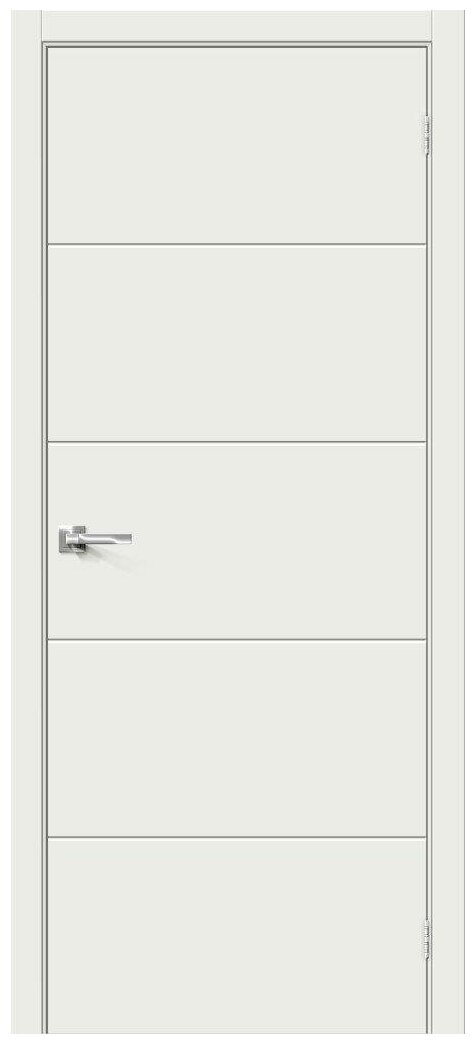 Дверь Граффити-2 Super White Браво, Bravo 200*80 + коробка и наличники