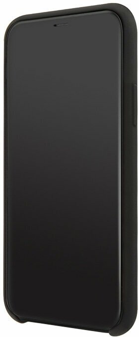 Чехол Lagerfeld для iPhone 11 Liquid silicone Ikonik outlines Hard Black/White