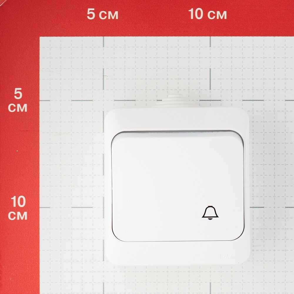 Этюд IP44 О/У выключатель с самовозвратом 10 АХ, белый, Россия, SCHNEIDER ELECTRIC KA10-041B (1 шт.) - фотография № 5