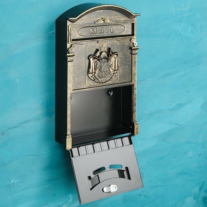 Ящик почтовый №4010В, старая бронза - фотография № 10