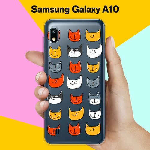 Силиконовый чехол Узор из котов на Samsung Galaxy A10 силиконовый чехол узор из котов на samsung galaxy a41