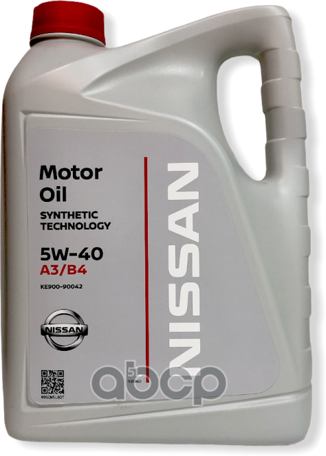 NISSAN Масло Моторное Motor Oil 5W-40 Синтетическое 5 Л