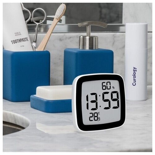 Часы-термометр Baldr B008STH-BLACK для душа с показаниями температуры и влажности 162500₽