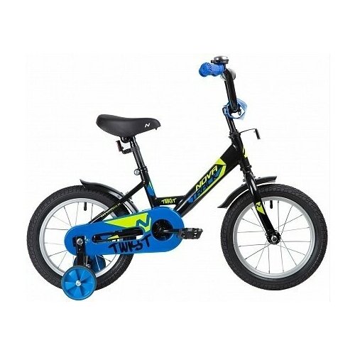 Велосипед NOVATRACK 14 TWIST черный тормоз нож крылья корот полная защцепи 706000₽