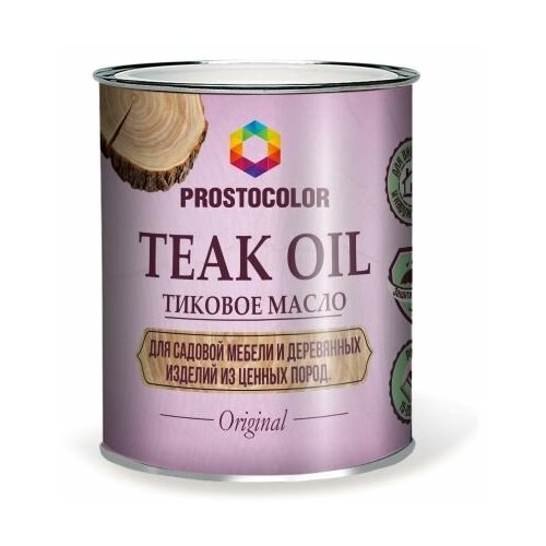 Тиковое масло для дерева Тeak Oil PROSTOCOLOR (Можжевельник) 0,75 л