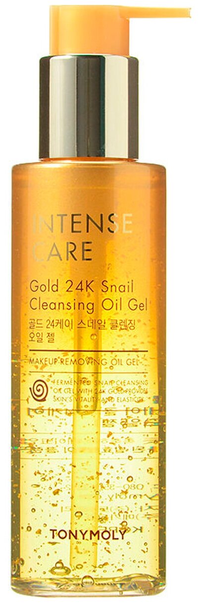 TONYMOLY Масло-гель для лица с муцином улитки и коллоидным золотом INTENSE CARE Gold 24K Snail Cleansing Oil Gel