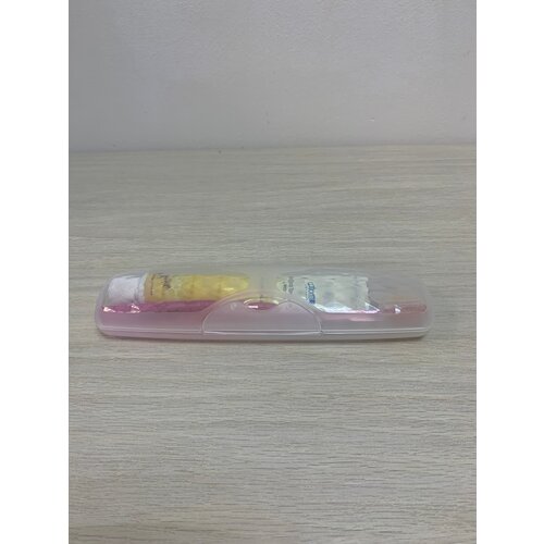 Атоми Дорожный Набор: зубная паста, 50 г и зубная щётка Atomy Розовая