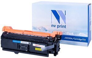 Лазерный картридж NV Print NV-CE250A, 723Bk для HP LaserJet Color CM3530, CM3530fs, CP3525dn, CP3525n (совместимый, чёрный, 5000 стр.)