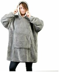 Плед с рукавами Huggle Hoodie серый