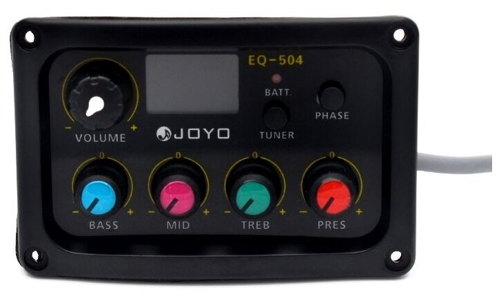 JOYO EQ-504 гитарный эквалайзер с тюнером 4- х полосный с изменением фазы