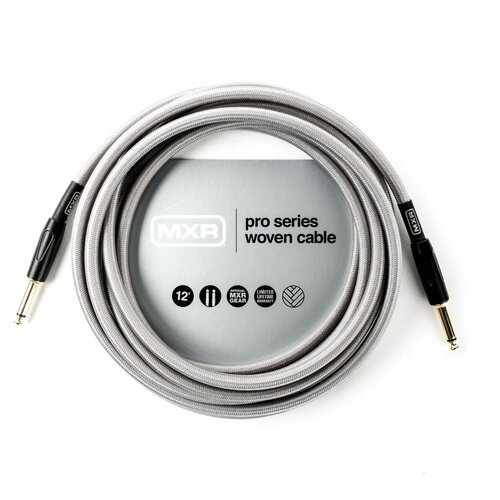 MXR Pro Series Woven DCIW12 инструментальный кабель, 3,5 м, прямые джеки