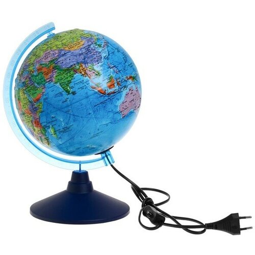 Глобус политический Глобен, интерактивный, рельефный, диаметр 210 мм, с подсветкой, с очками глобус политический глобен интерактивный рельефный диаметр 210 мм с подсветкой с очками