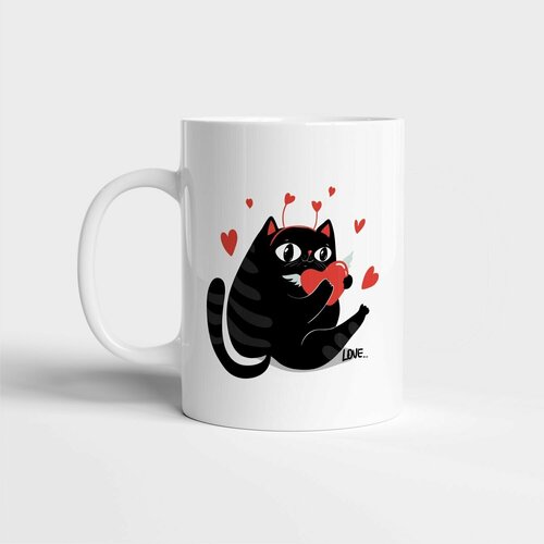 Кружка Love / 14 февраля / кружки / подарок / прикол /