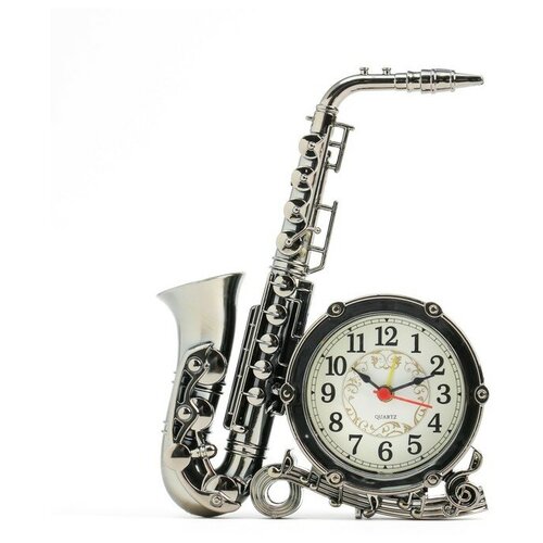 MARU Будильник Саксофон дискретный ход185 x15 x 36 см АА серебристый 765₽