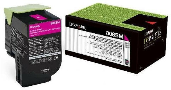 Картридж Lexmark 80C8SME / 80C8SM0 / 80C0S30, пурпурный