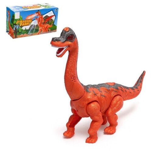 динозавр dragon эффект дыма откладывает яйца с проектором цвет оранжевый Динозавр «Диплодок», эффект дыма, откладывает яйца, с проектором, цвет оранжевый
