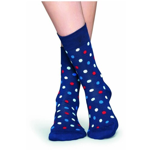 Носки унисекс Dot Sock в мелкий цветной горох, синий, 25