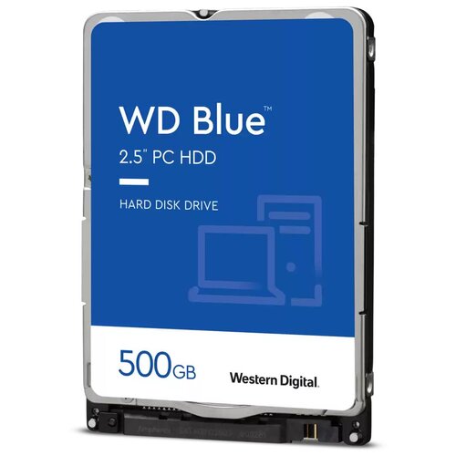 Жесткий диск WD Blue (WD5000LPZX) 500ГБ 2,5 накопитель ssd wd blue 500gb wds500g2b0b