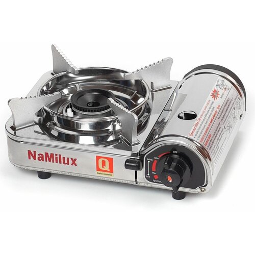 фото Портативная газовая плита namilux na-p3711as из нержавеющей стали