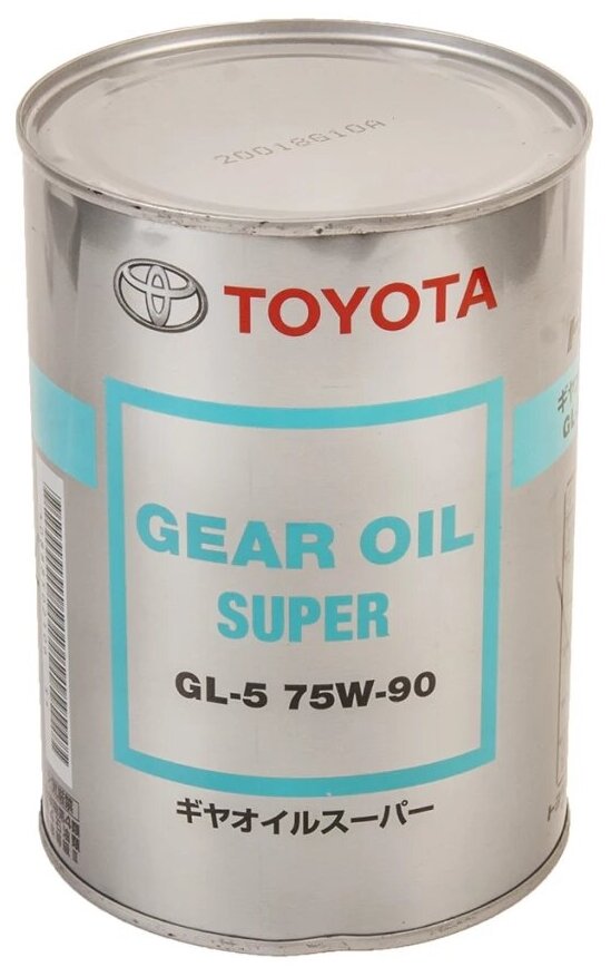 Toyota gear oil super 75w90 gl-5 / жидкость для дифференциалов (1л) 0888502106