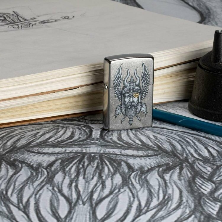 Зажигалка ZIPPO 29871 Viking Warrior Design - фотография № 11