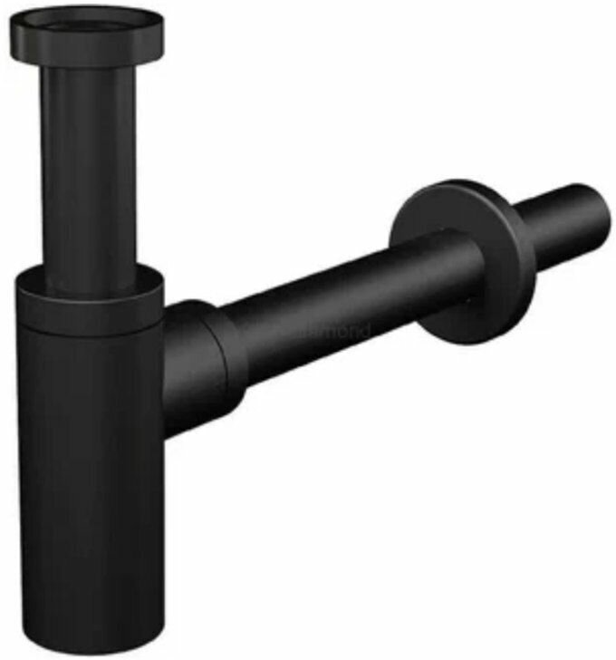 Сифон металлический ( Черный ) GANZER А-2C - фотография № 3
