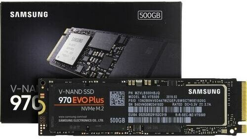 SSD Samsung 970 EVO Plus 500 Гб MZ-V7S500BW