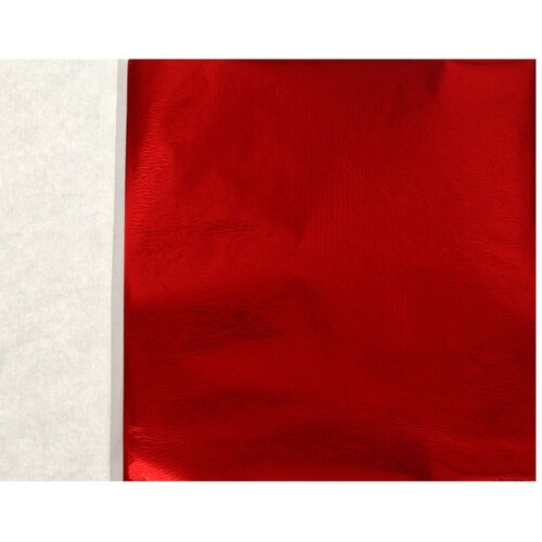 Поталь в книжке 8 х 8,5 см, 100 листов, фольгированная алая