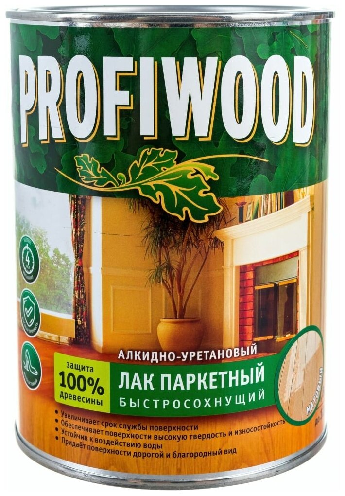 Быстросохнущий алкидноуретановый паркетный лак Profiwood 6313