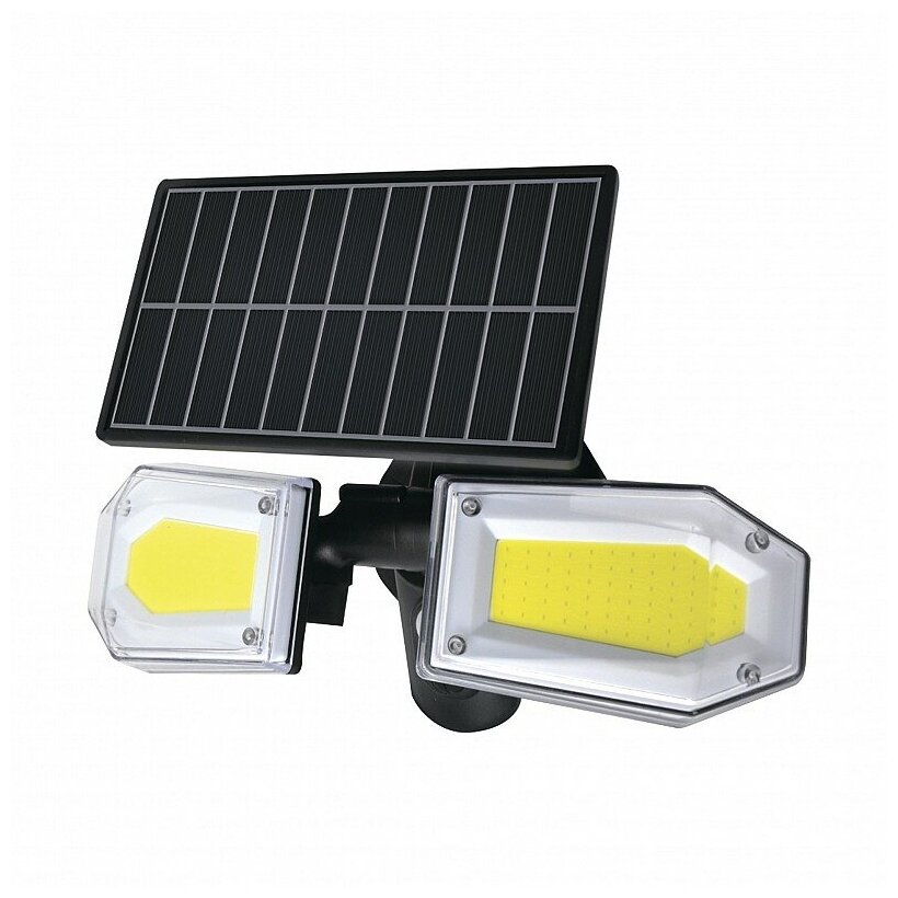25018 0 Светильник светодиодный, SOLAR LED, на солнечных батареях, 3 режима освещения, поворотный, 25Вт, 6500К, 820Лм, IP65, с датчиком движения, черный, 25018 0, duwi, цена за 1 шт.