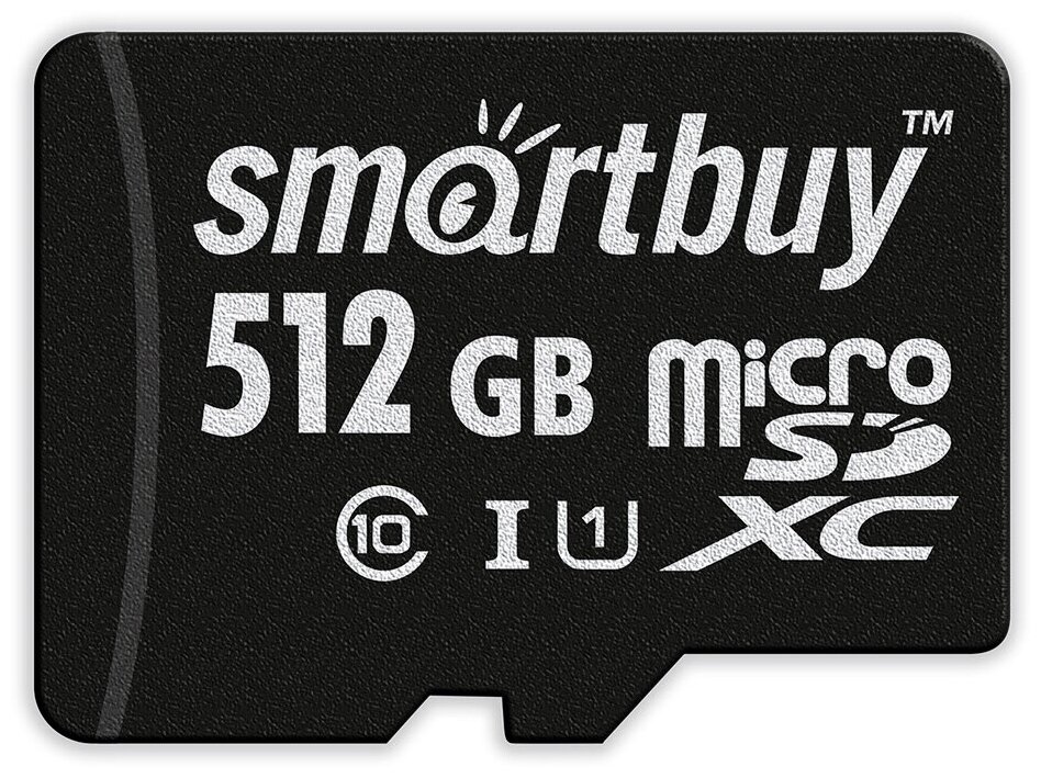 Micro SDXC карта памяти Smartbuy 512GB Class 10 UHS-1 (с адаптером SD)