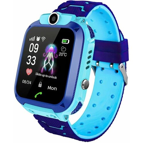 Смарт часы детские наручные с сим картой голубые детские умные часы aimoto element с сим картой синий