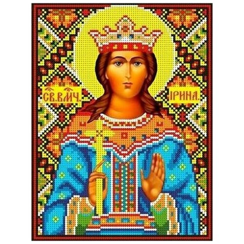 Рисунок на ткани Каролинка Святая Ирина, 18,5x25,5 см